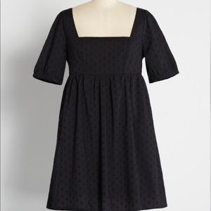 Swiss dot babydoll dress